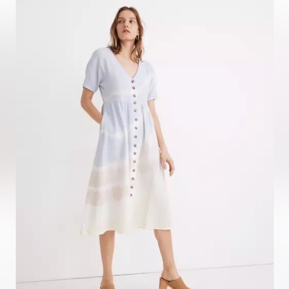 Madewell lightspun midi dress, M